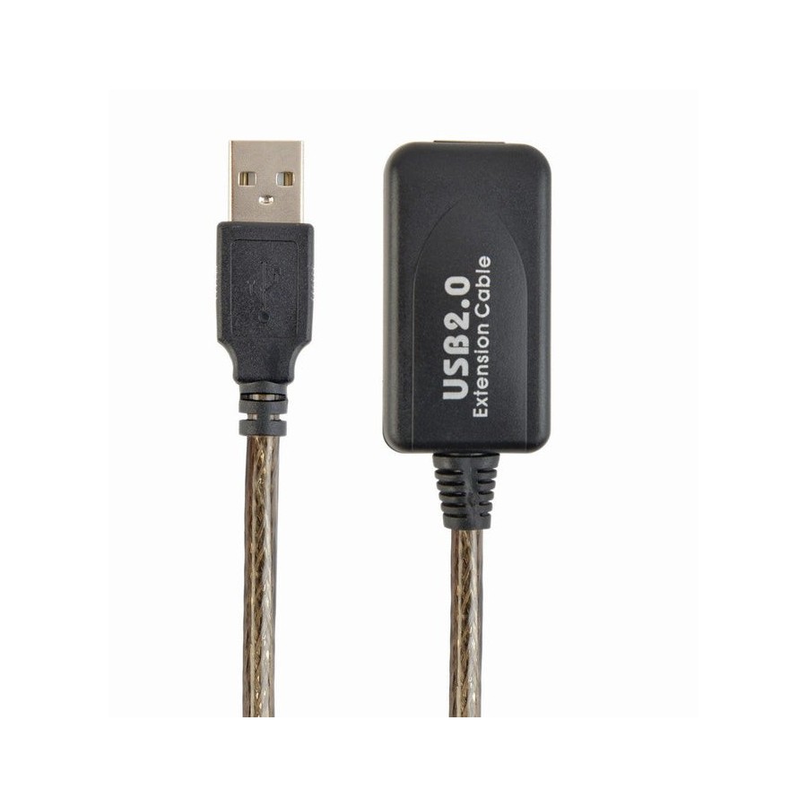 Gembird cable usb 2.0 a/a (alargo activo) m/h 10m negro