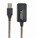 Gembird cable usb 2.0 a/a (alargo activo) m/h 10m negro