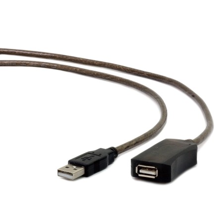 Gembird cable usb 2.0 a/a (alargo activo) m/h 10m negro