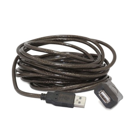 Gembird cable usb 2.0 a/a (alargo activo) m/h 10m negro