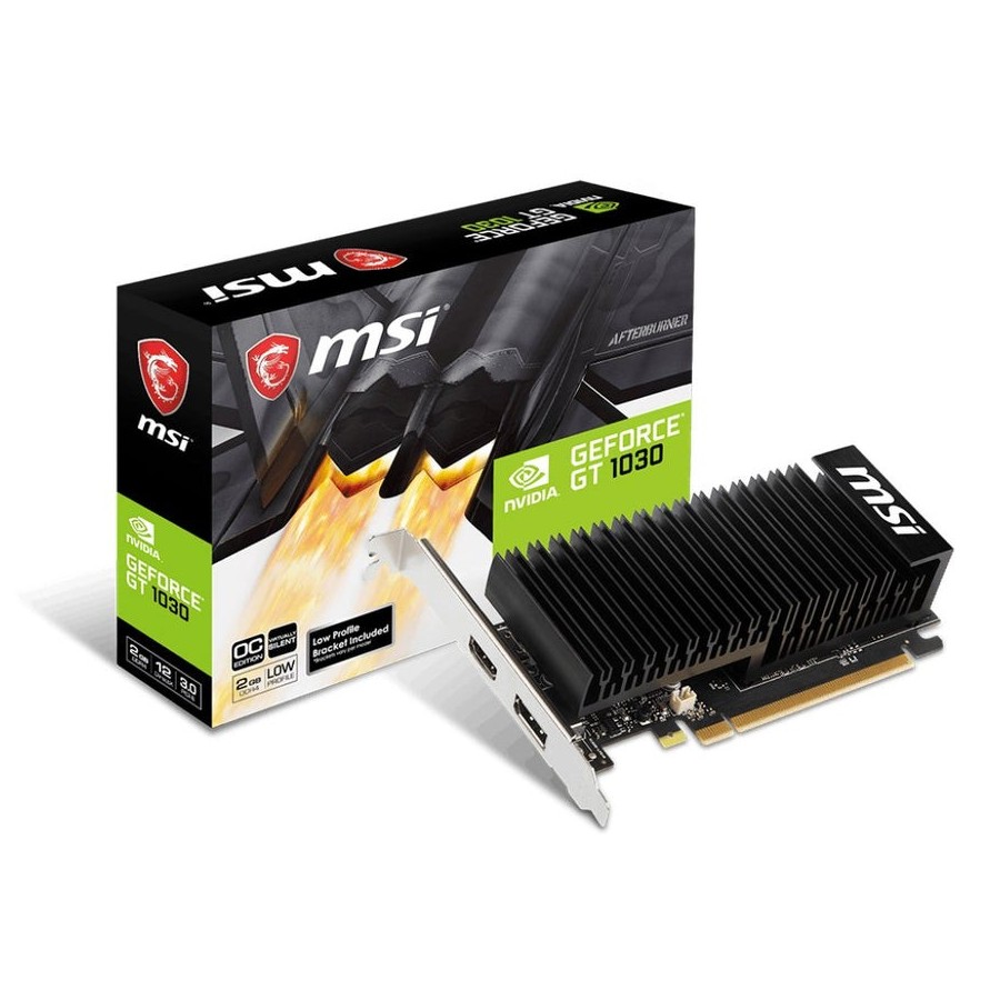 Tarjeta gráfica msi gt 1030 2ghd4 lp oc 2 gb pci-e 2gb ddr4/hdmi/displayport