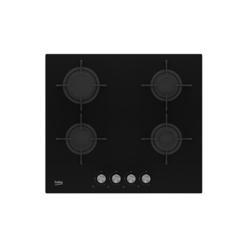 Beko hilg 64220 s placa de cocción negro empotrable gas 4 zona (s)