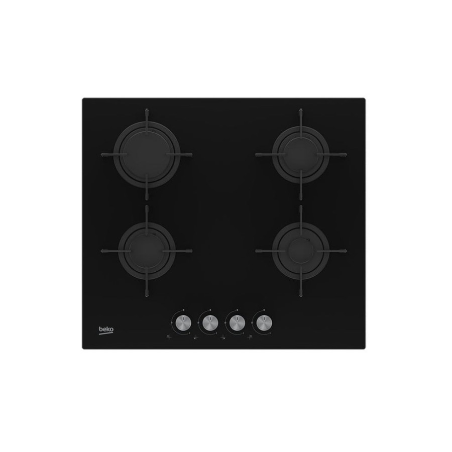 Beko hilg 64220 s placa de cocción negro empotrable gas 4 zona (s)