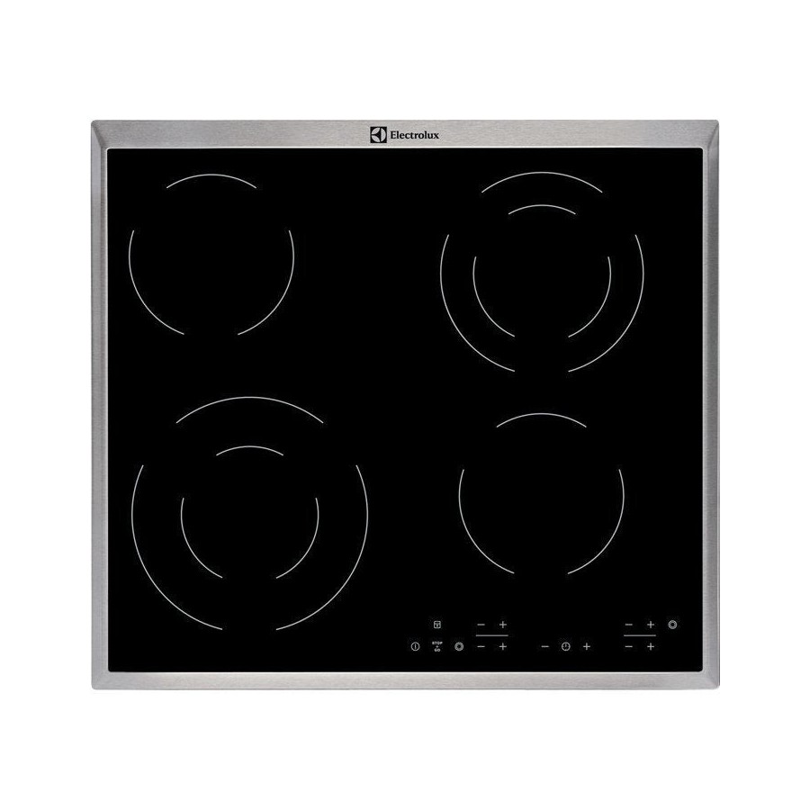 Placa de cocción electrolux ehf6342xok negro empotrable cerámica 4 zona (s)