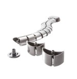 Logilink organizador de cables vertical con soporte 720x75mm altura ajustable