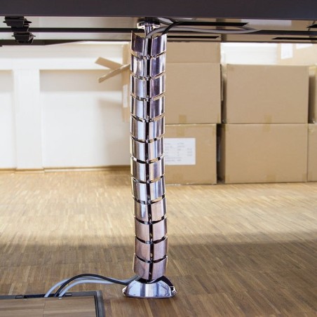 Logilink organizador de cables vertical con soporte 720x75mm altura ajustable