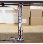Logilink organizador de cables vertical con soporte 720x75mm altura ajustable