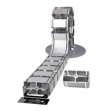 Logilink organizador de cables vertical rectangular con base  800x68mm altura ajustable