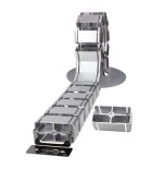 Logilink organizador de cables vertical rectangular con base  800x68mm altura ajustable