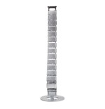 Logilink organizador de cables vertical rectangular con base  800x68mm altura ajustable