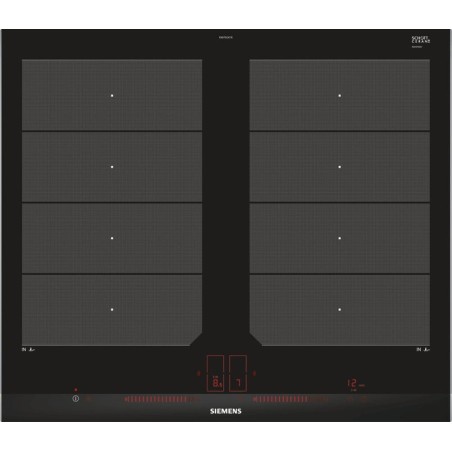 Siemens ex675lxc1e hobs negro, acero inoxidable integrado con placa de inducción 4 zona(s)