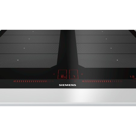 Siemens ex675lxc1e hobs negro, acero inoxidable integrado con placa de inducción 4 zona(s)