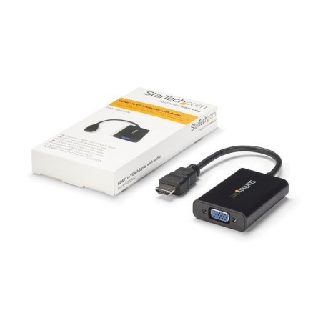 Startech cable adaptador hdmi a vga activo 1920 x 1080  720p1080p  negro