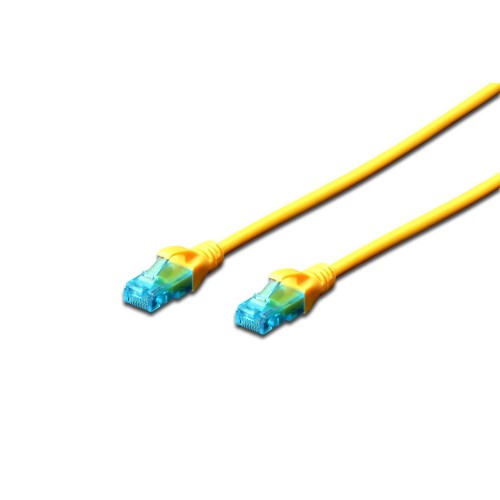 Digitus 2m cat5e u/utp cable de red u/utp (utp) amarillo