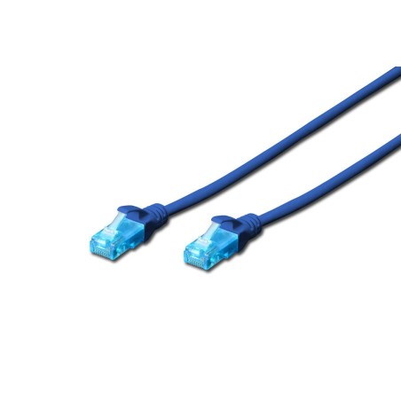Digitus 3m cat5e u/utp cable de red u/utp (utp) azul