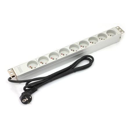 Digitus a-19-strip-3-imp unidad de distribución de energía (pdu) 1u blanco 9 salidas ac