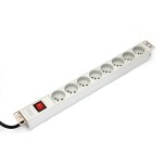 Digitus a-19-strip-2-imp unidad de distribución de energía (pdu) 1u blanco 8 salidas ac