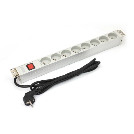Digitus a-19-strip-2-imp unidad de distribución de energía (pdu) 1u blanco 8 salidas ac