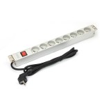 Digitus a-19-strip-2-imp unidad de distribución de energía (pdu) 1u blanco 8 salidas ac