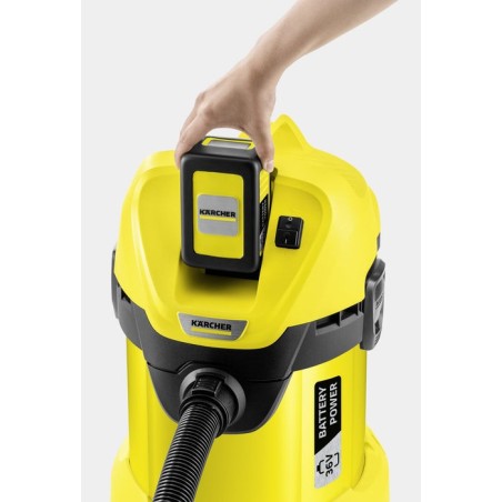Aspirador industrial karcher multifuncional wd 3 - con batería extraíble 36 v / 2.5 ah
