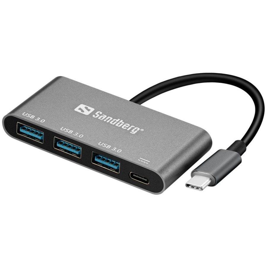 Sandberg usb-c - 3xusb 3.0 hub + pd