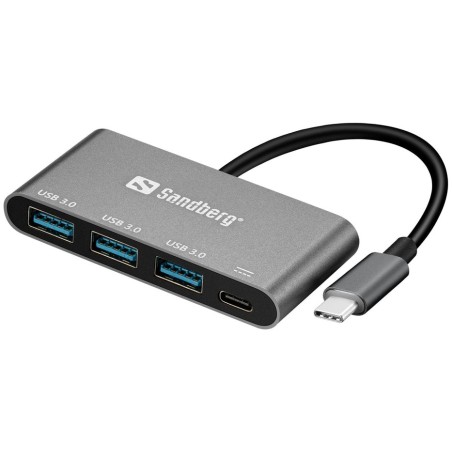 Sandberg usb-c - 3xusb 3.0 hub + pd