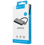 Sandberg usb-c - 3xusb 3.0 hub + pd