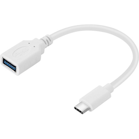 Sandberg adaptador usb-c - usb 3.0 blanco