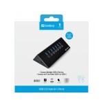 Sandberg usb 3.0 hub 7 puertos con protección de sobrecarga cable usb 3.0 de 1 m y fuente de alimentación de 230v incluida