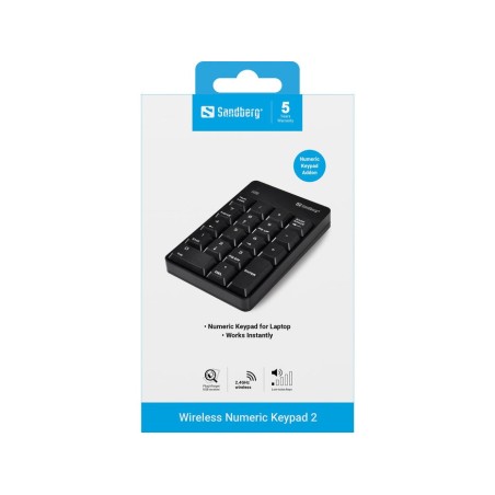 Sandberg 630-05 - teclado numérico inalámbrico, negro