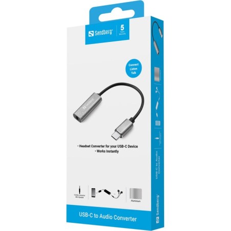 Adaptador de audio sandberg usb-c