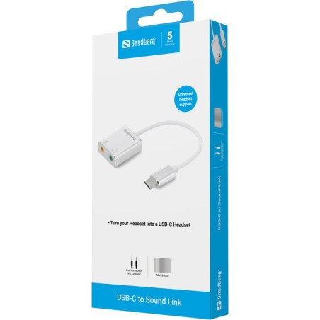 Sandberg usb-c to sound link