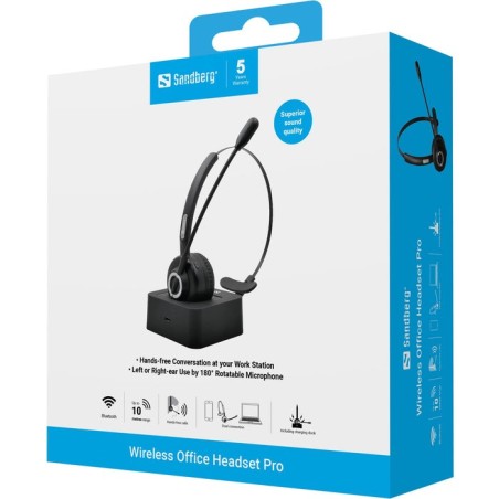 Sandberg bluetooth office headset pro