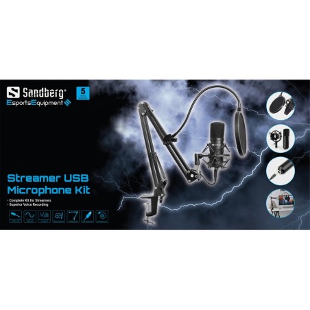Sandberg micrófono streamer usb kit