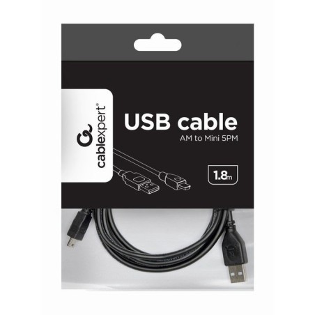 Usb 2.0 a-plug mini 5pm 6ft cable