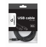 Gembird cable usb 2.0 tipo a/b m/m 4.50m (impresora) negro
