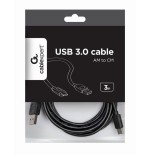 Gembird cable usb 2.0 a usb tipo c 3m negro