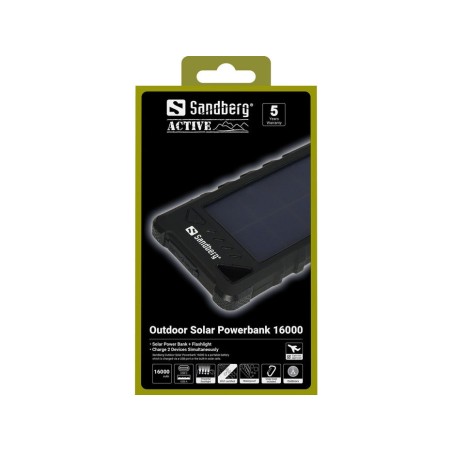 Sandberg outdoor solar powerbank 16000