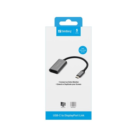 Sandberg adapter usb-c to displayport link