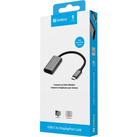Sandberg adapter usb-c to displayport link