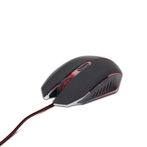 Gembird raton gaming 2400dpi 6 botones usb 1.30m led rojo musg-001-r