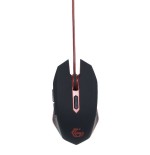 Gembird raton gaming 2400dpi 6 botones usb 1.30m led rojo musg-001-r