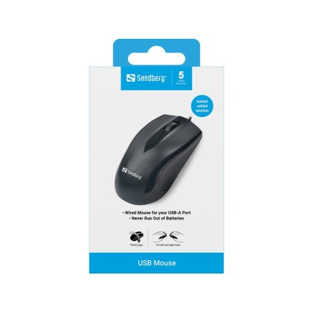 Raton sandberg usb 3 botones negro