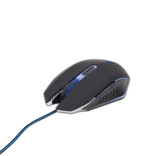 Gembird raton gaming 2400dpi 6 botones usb 1.30m led azul musg-001-b