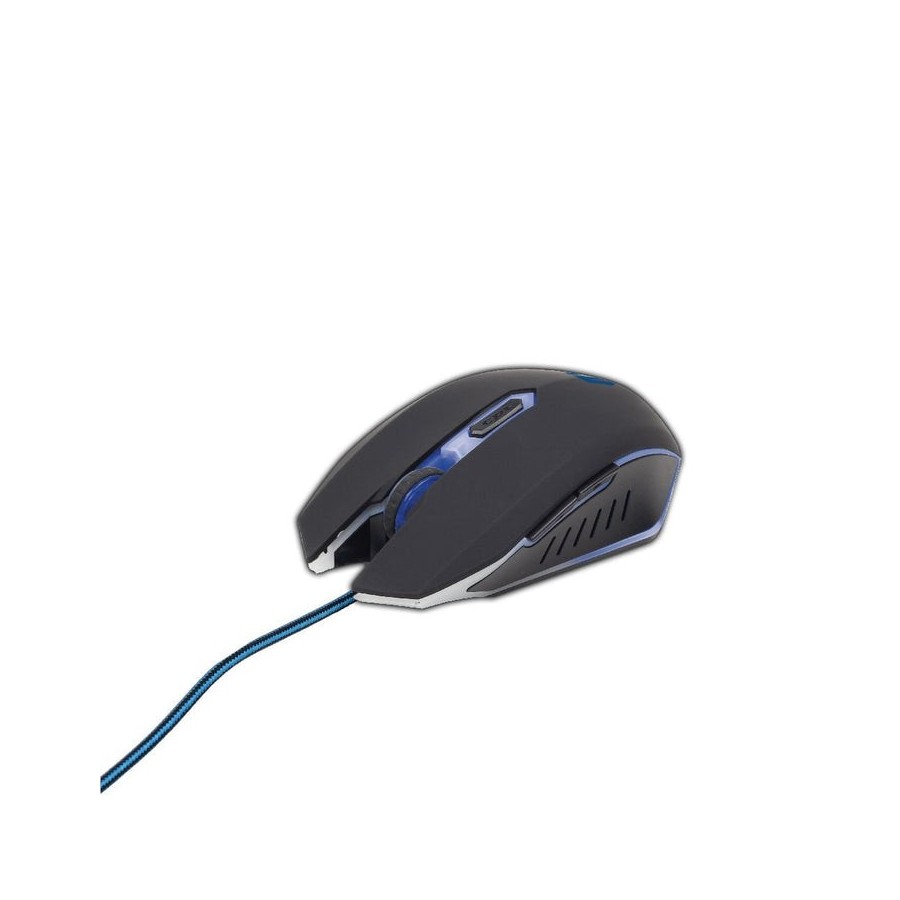 Gembird raton gaming 2400dpi 6 botones usb 1.30m led azul musg-001-b