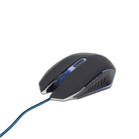 Gembird raton gaming 2400dpi 6 botones usb 1.30m led azul musg-001-b