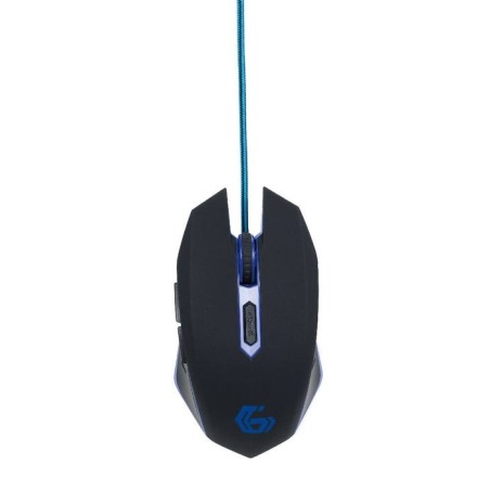 Gembird raton gaming 2400dpi 6 botones usb 1.30m led azul musg-001-b
