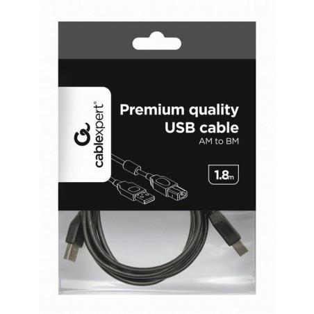 Premium quality usb 2.0 a-plug b-plug 6ft ferrite
