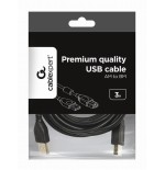 Gembird cable usb impresora 2.0 b 3m negro