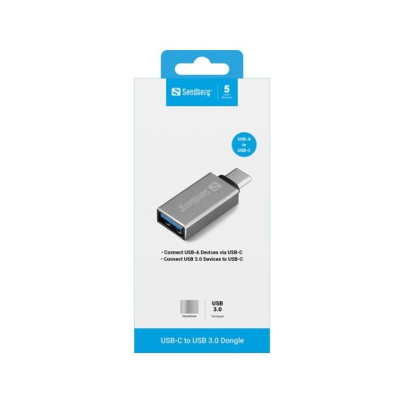 Adaptador sandberg usb-c - usb-a